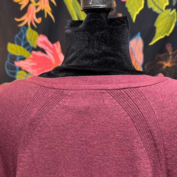 MOSSIMO Open Cardigan Sweater with Pockets, Cranberry, XXL - Picture 9 of 14